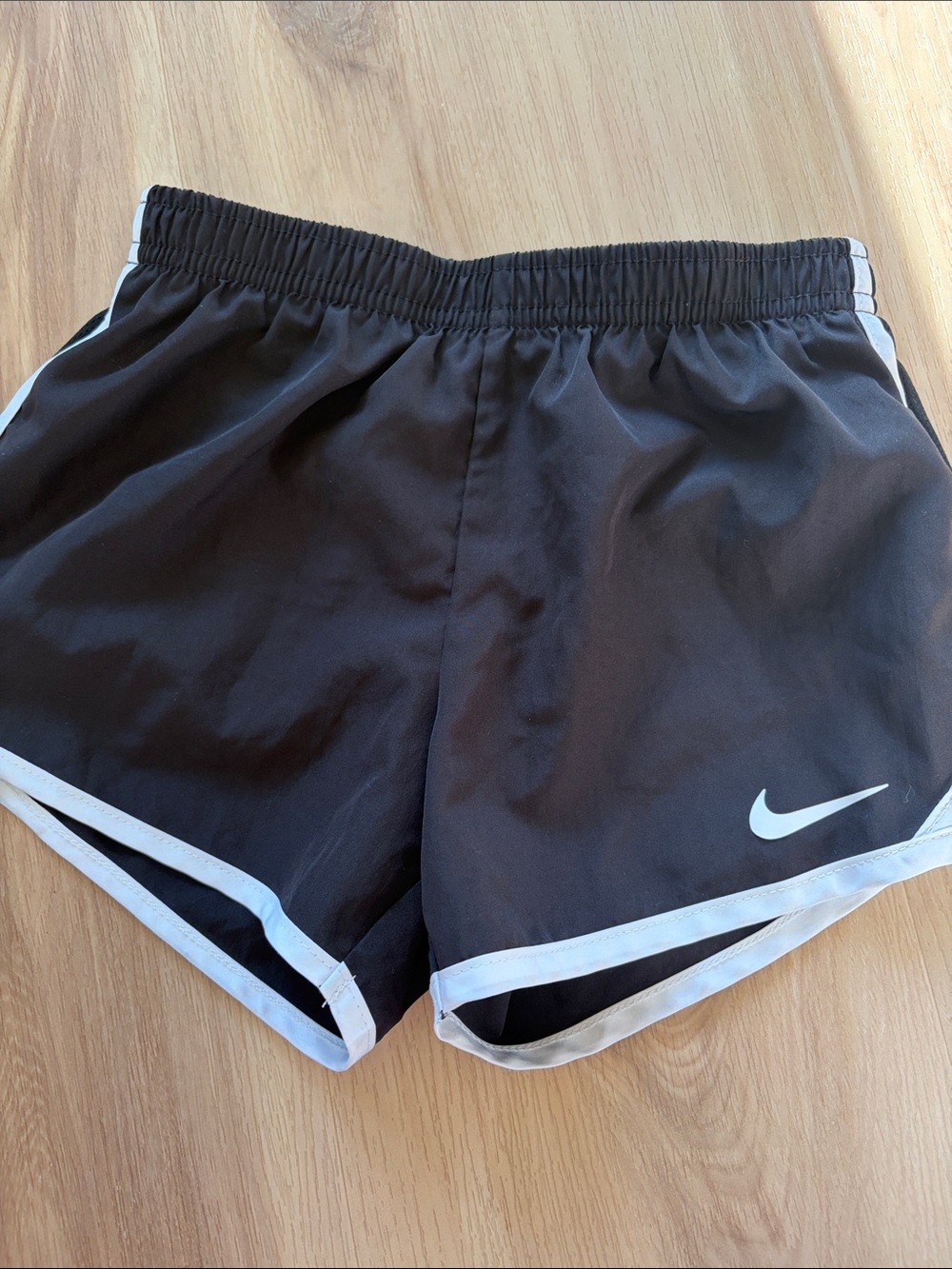 Nike Kid’s Black Dri-Fit Athletic Shorts with White Trim